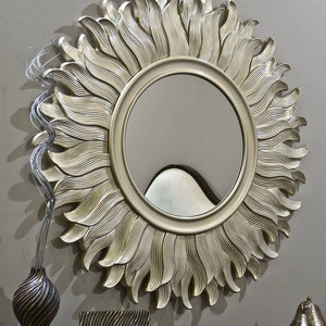 Зеркало отделка серебряное напыление