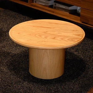 Приставной столик отделка натуральное дерево, черный лак