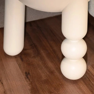 Приставной столик отделка бело-кремовый лак